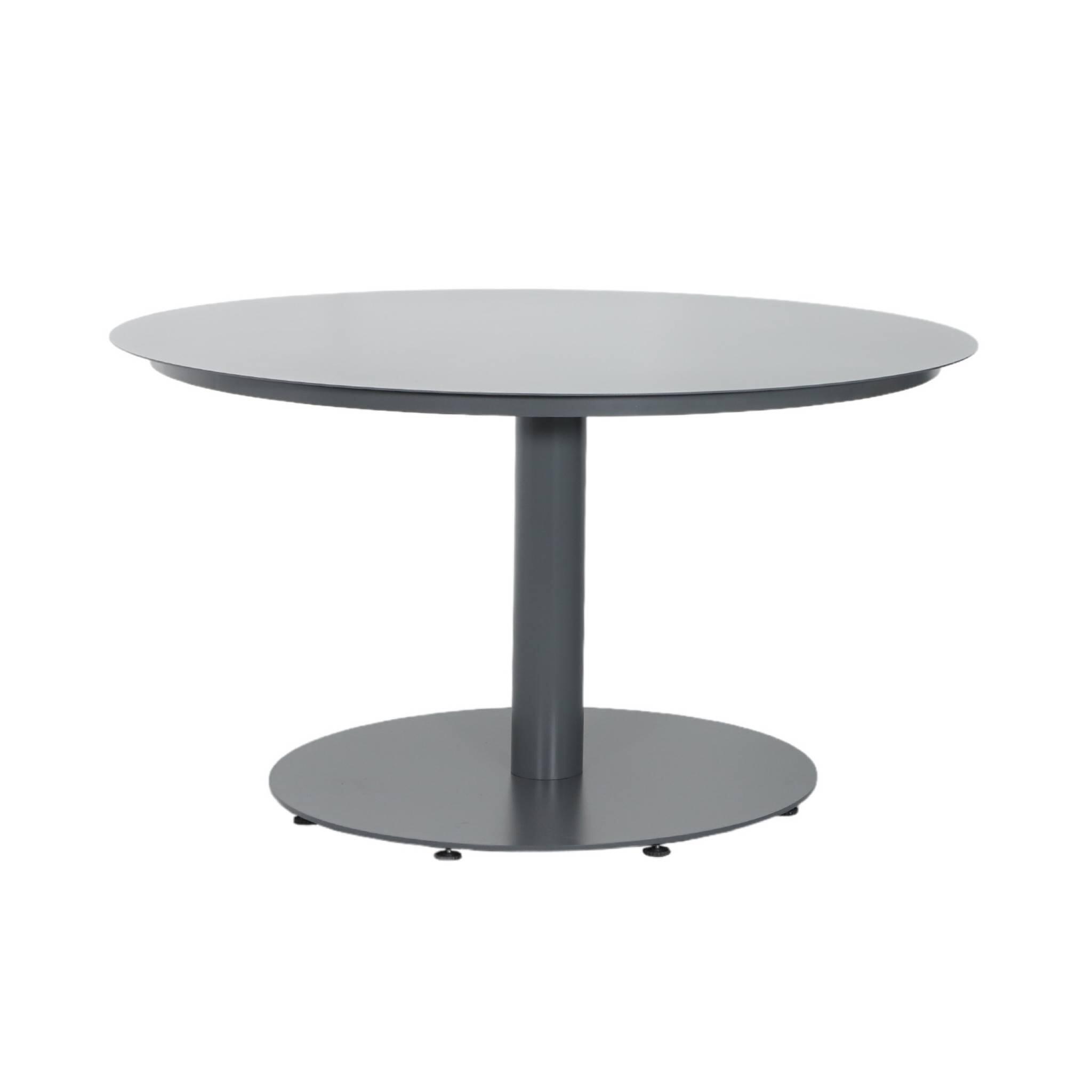 Conjunto de jardim com mesa redonda em alumínio com 6 cadeiras, Antracite 3/5