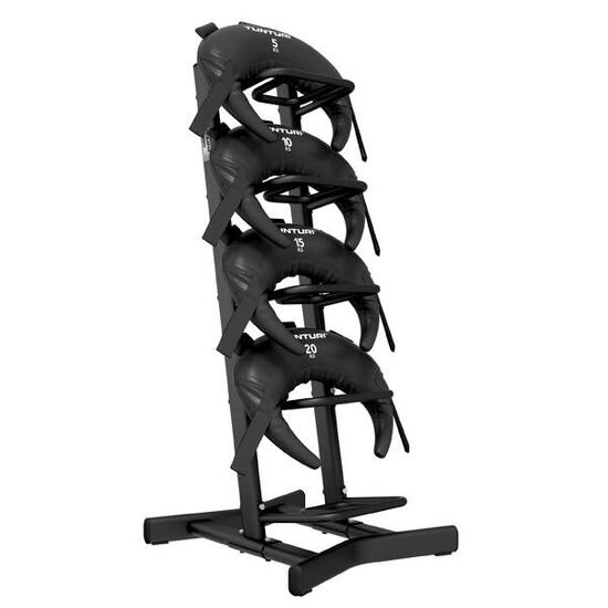 Platinum power bag bulgare set 5-20 kg noir avec rack et appli fitness offerte