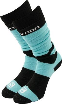 Chaussettes Longues Techniques Salomon Jr Team 2-pack Bleu Bleu 35-38