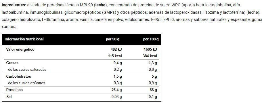 Milk Protein Isolate 90 - 2Kg Vainilla VitoBest 2/3
