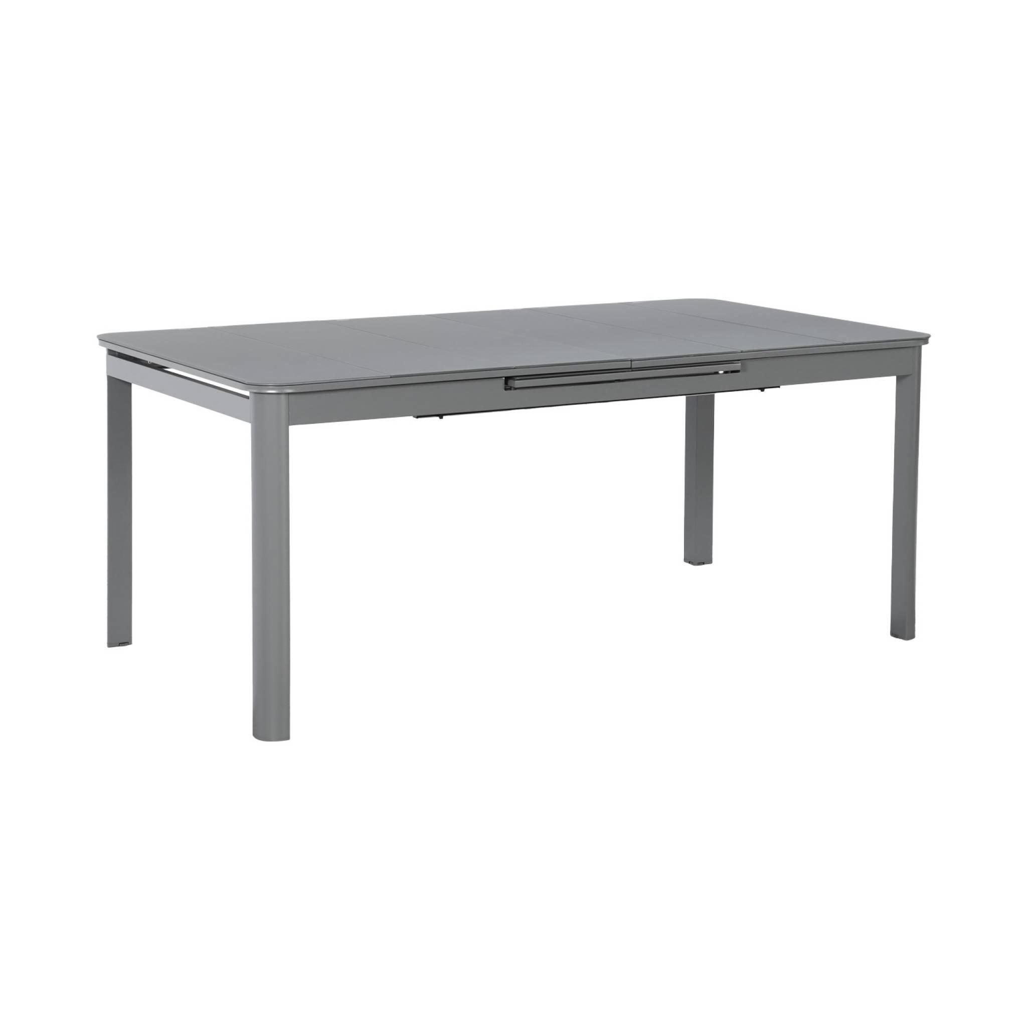 Conjunto de jardim com mesa extensível em alumínio com 8 cadeiras, Antracite 3/5