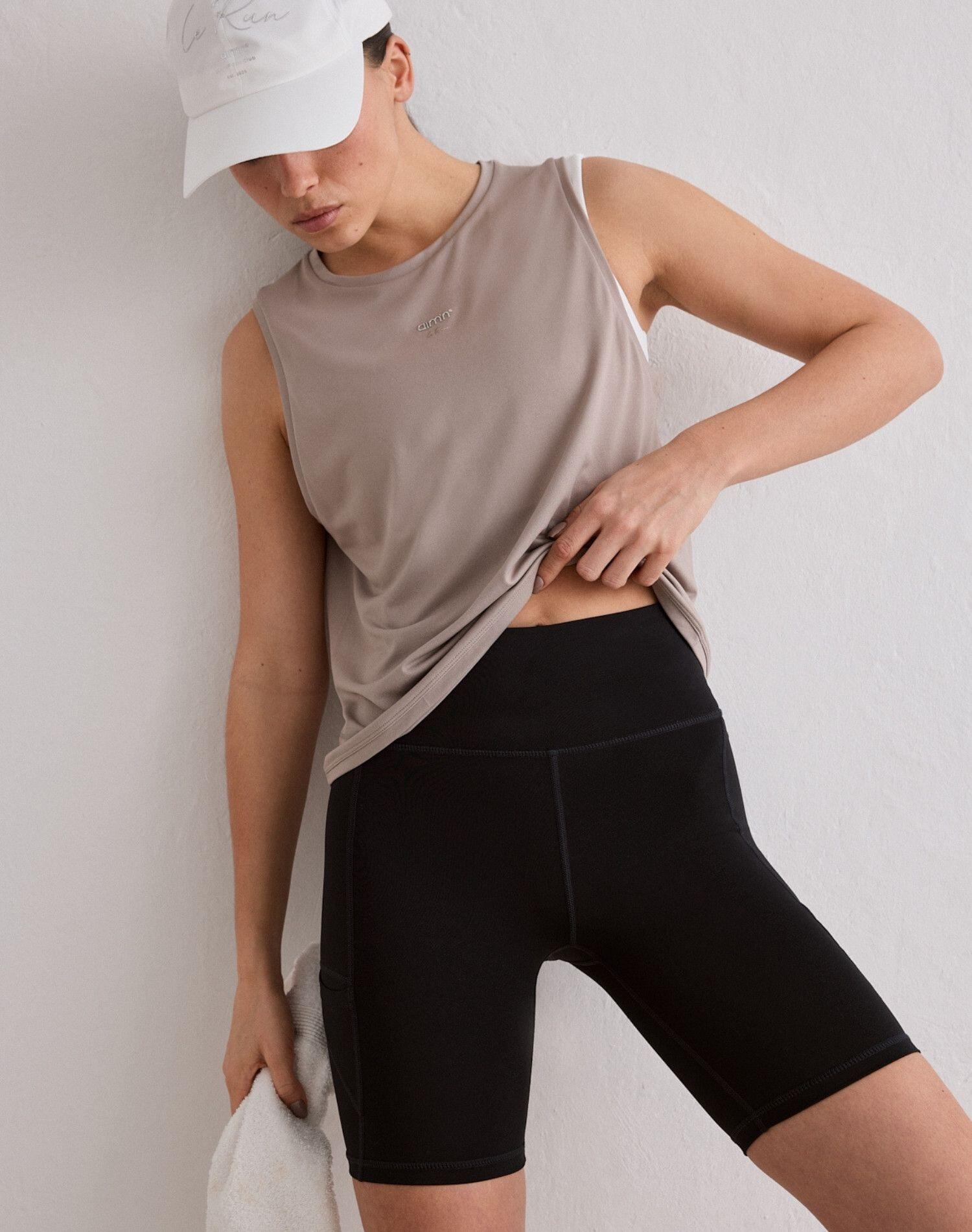 Femme Débardeur de Course Sans Coutures Séchage Rapide Respirant Le Run Argile 4/5