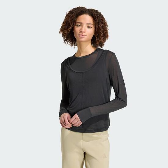 Top SOFT LUX SHEER LONG-SLEEVE