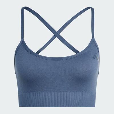 Workout essentials light-support knit beha