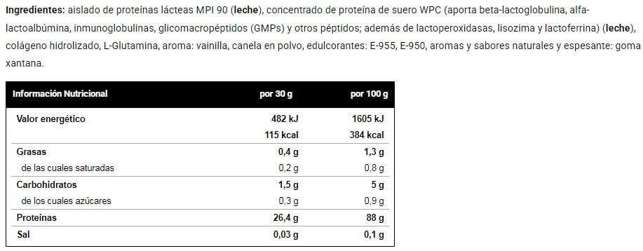 Milk Protein Isolate 90 - 1Kg Vainilla VitoBest 2/3