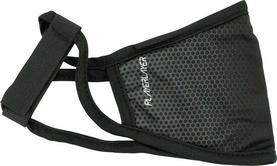 Playerlayer Gesichtsbedeckung für Erwachsene, schwarze Elite-Maske