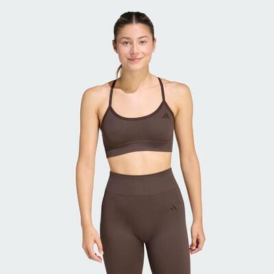 Workout essentials light-support knit beha