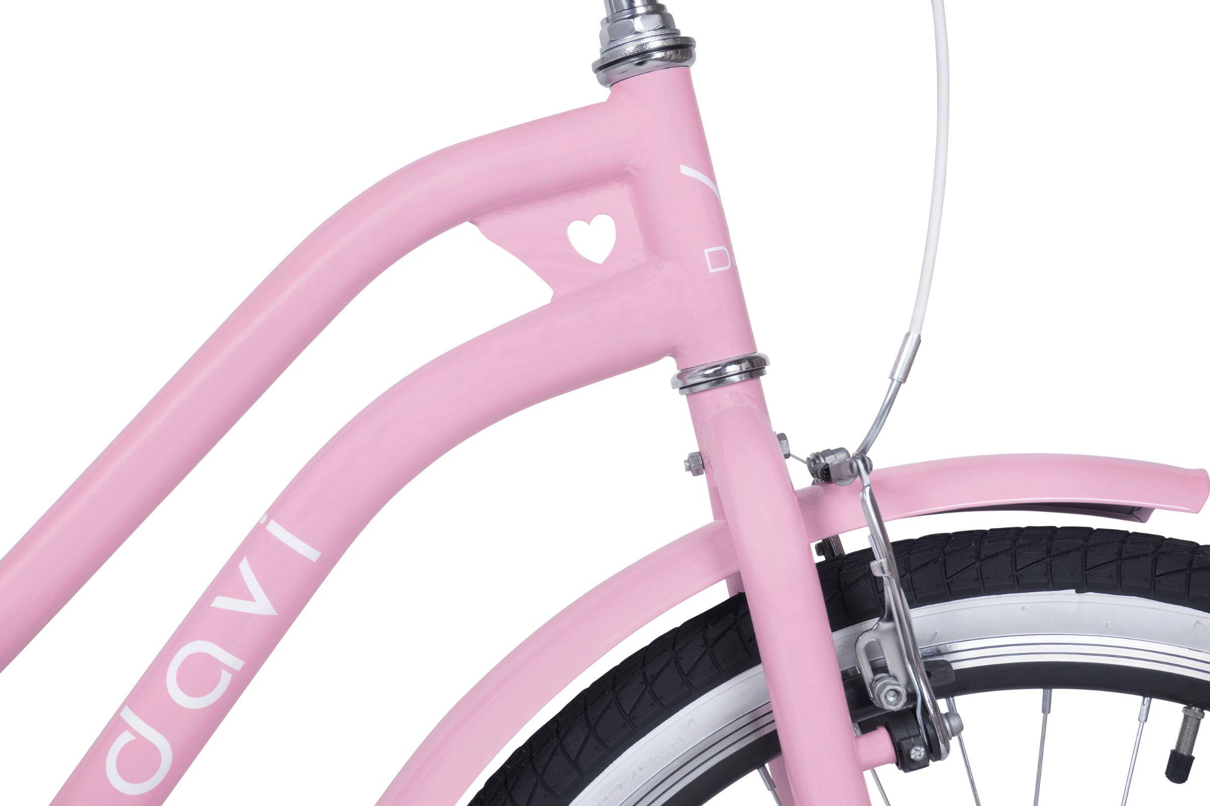 Vélo enfant Davi Molli, 24", 130–165 cm, 1 vitesse, rose 3/6