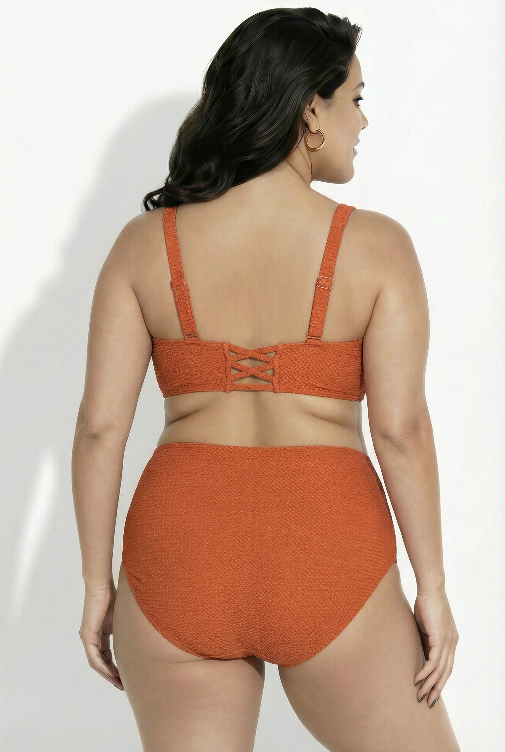 Femme Bikini avec bonnets souples découpes fantaisie et bretelles ajustables 2/7