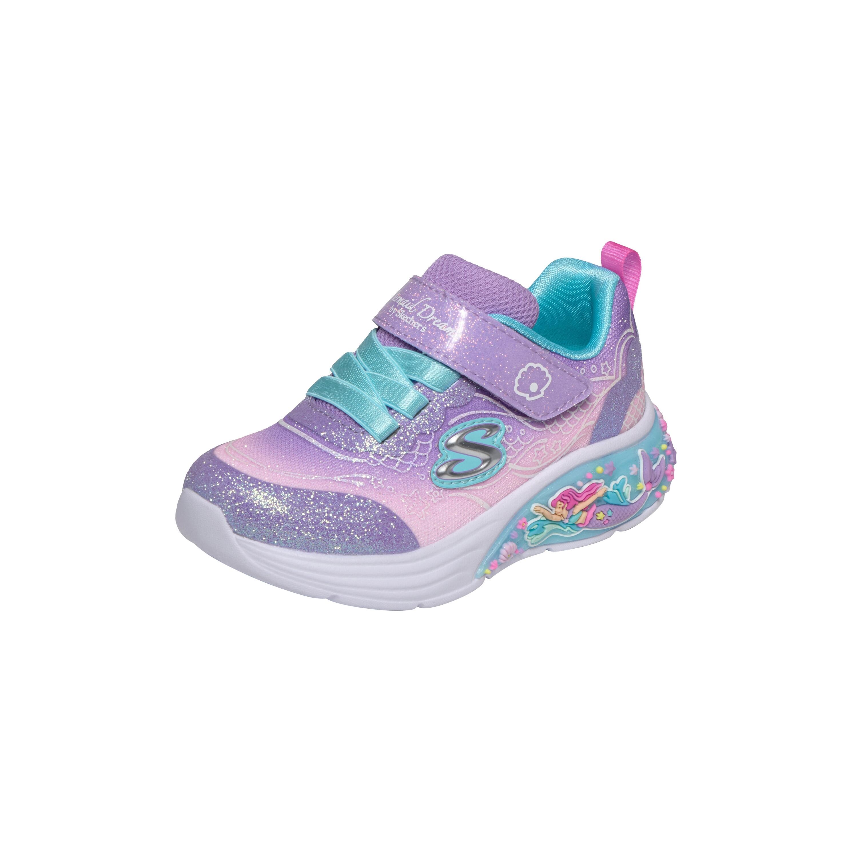 Basket Enfant à Lacets Skechers S.Lights My Dreams Lil Mermaid 4/5