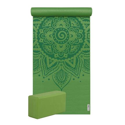 Yoga Set Starter Spiral Mandala One Yoga Rosa Rutschfest YOGISTAR