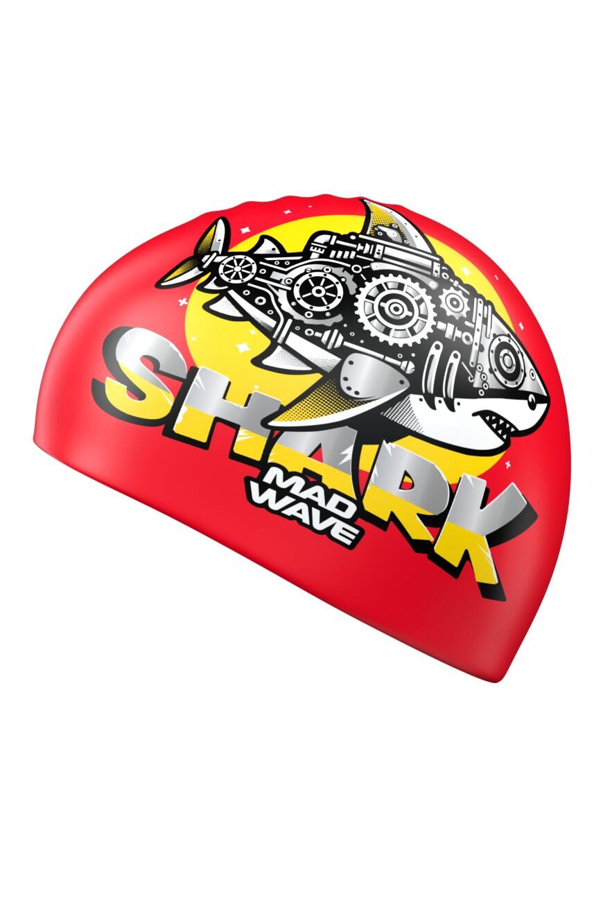 Touca Natação de silicone SHARK Vermelho 2/3