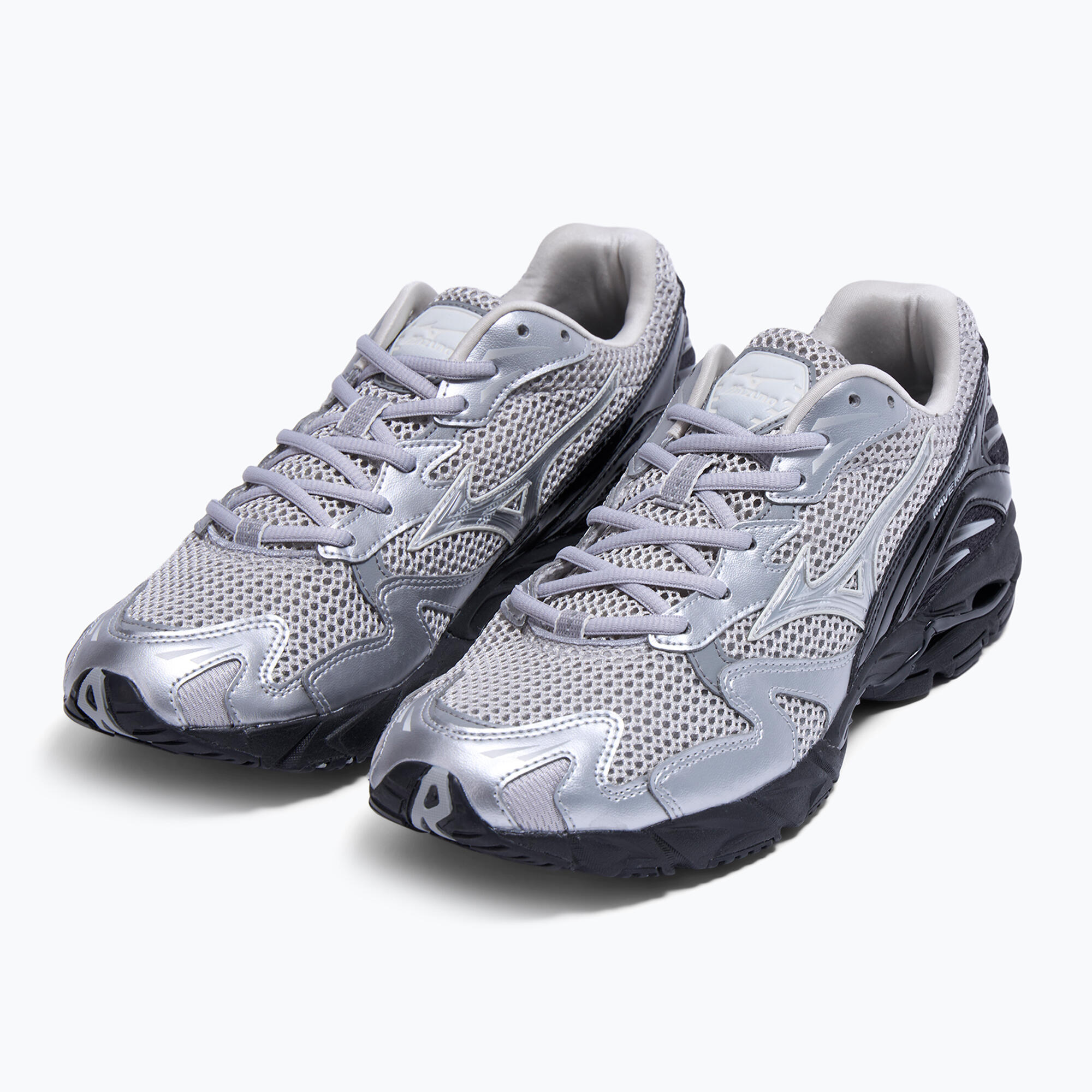 Mizuno Wave Rider 10 Harbor Mist Silver Black 2/4