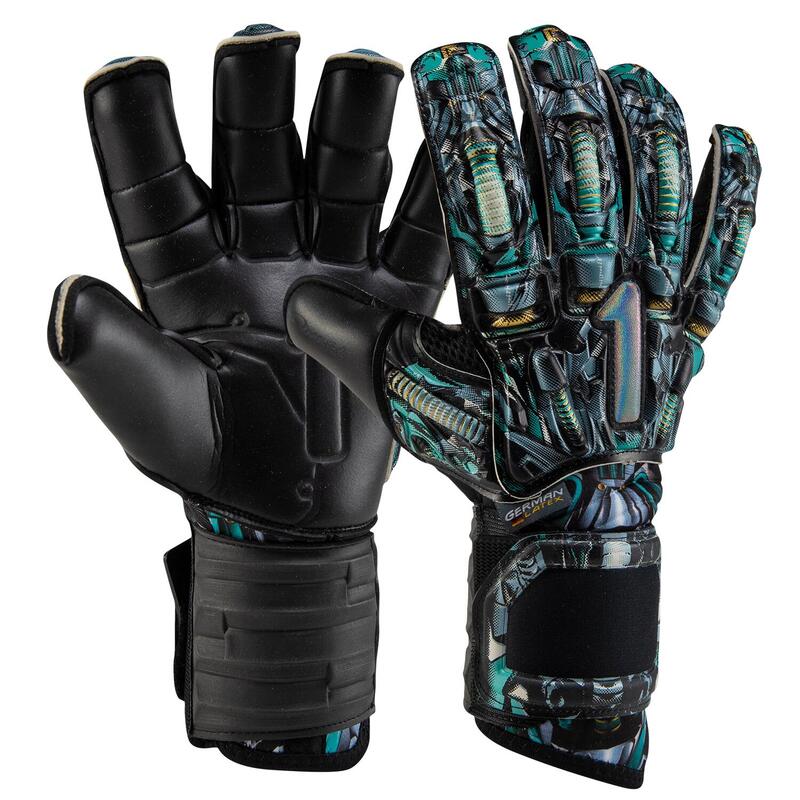 ASIMETRIK BIONIK PRO Gant de Gardien de But de Football Adulte Vert Gris