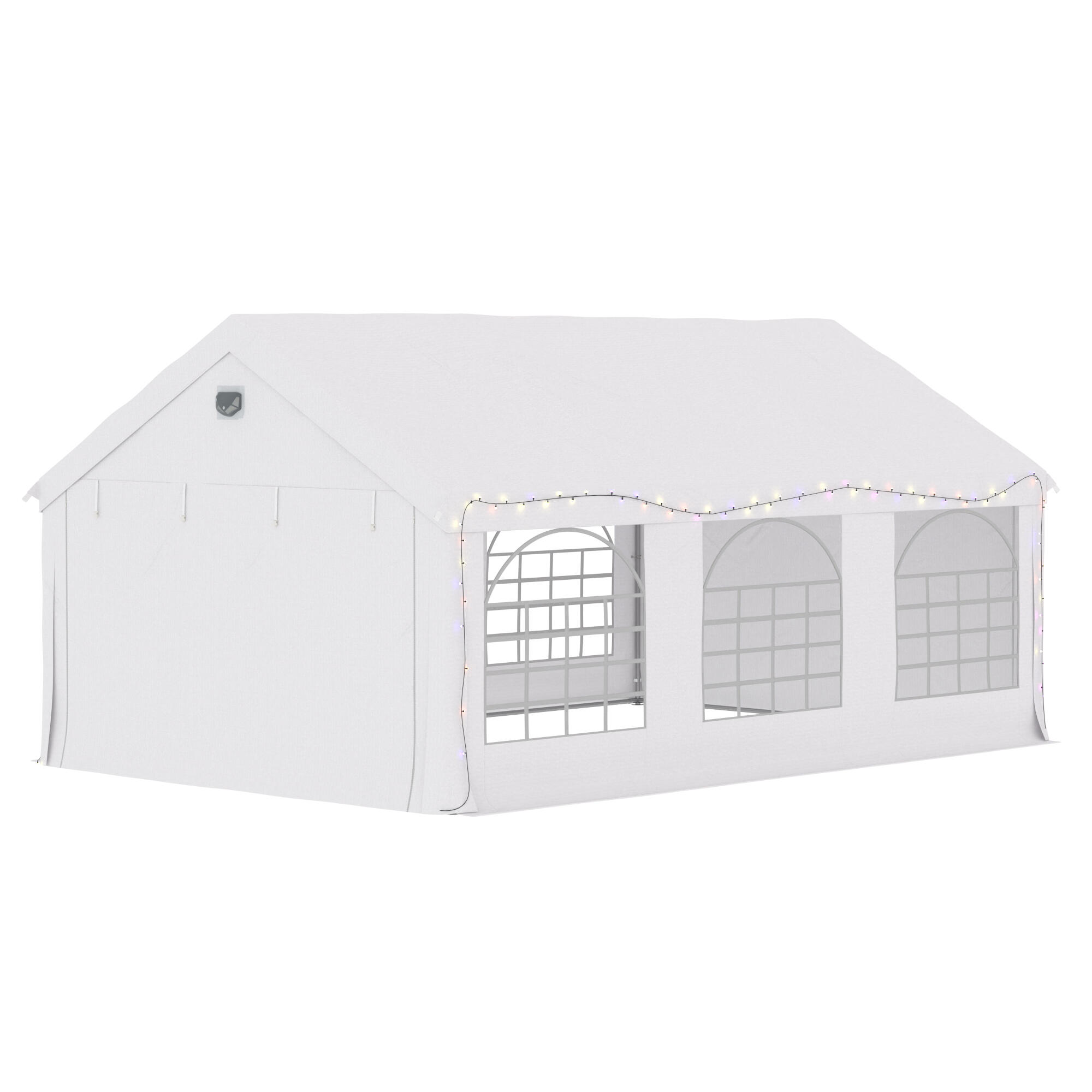 Tenda para Festas Outsunny Branco 4/5