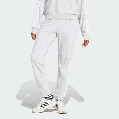 Essentials 3-stripes french terry cuffed broek