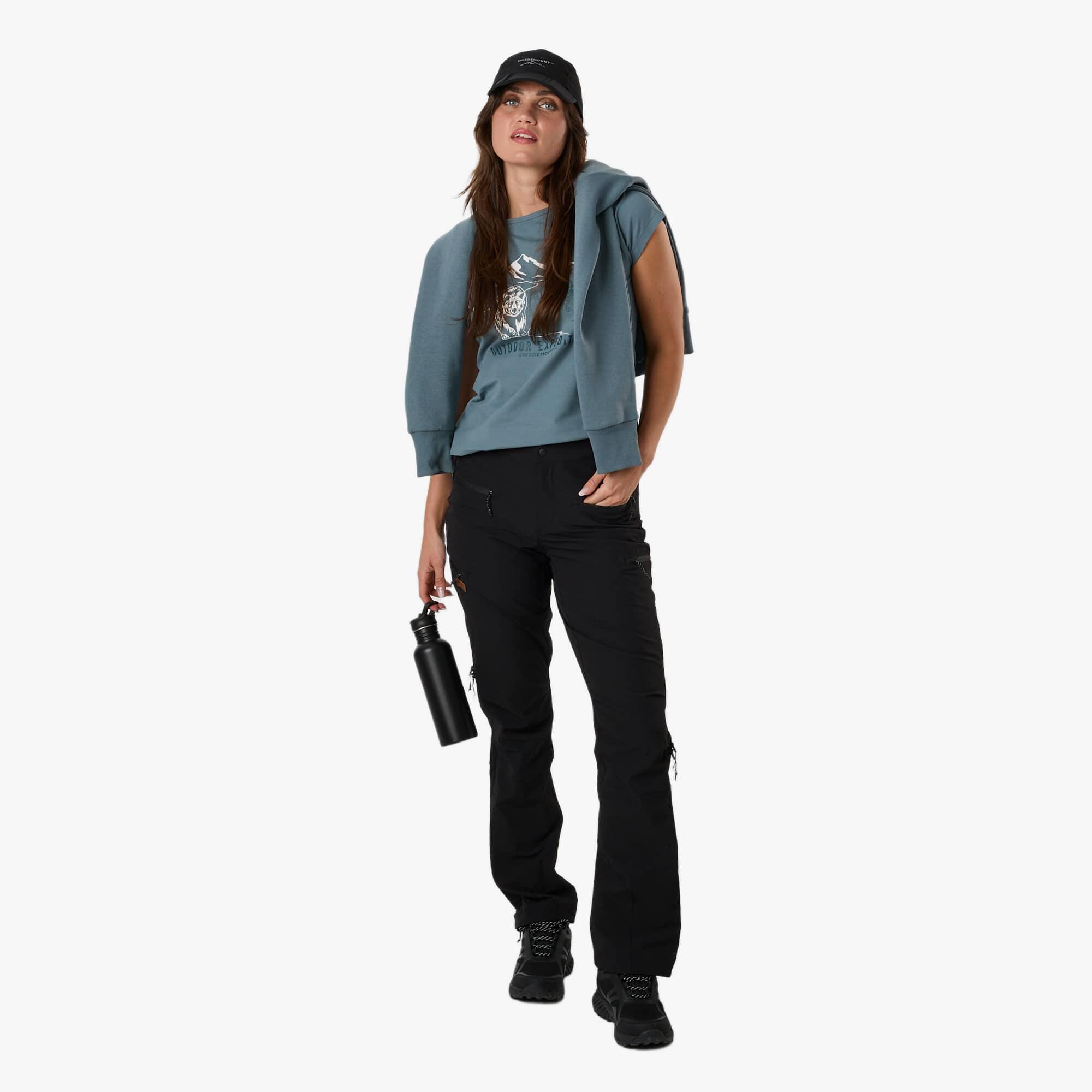 Dames hiking outdoor broek waterafstotend ademend Stryn Ripstop Stretch Pant 3/7