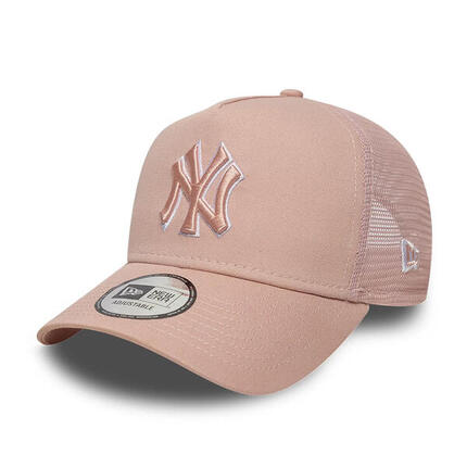 New Era 9FORTY Trucker Cap MLB New York Yankees Outline pastel pink
