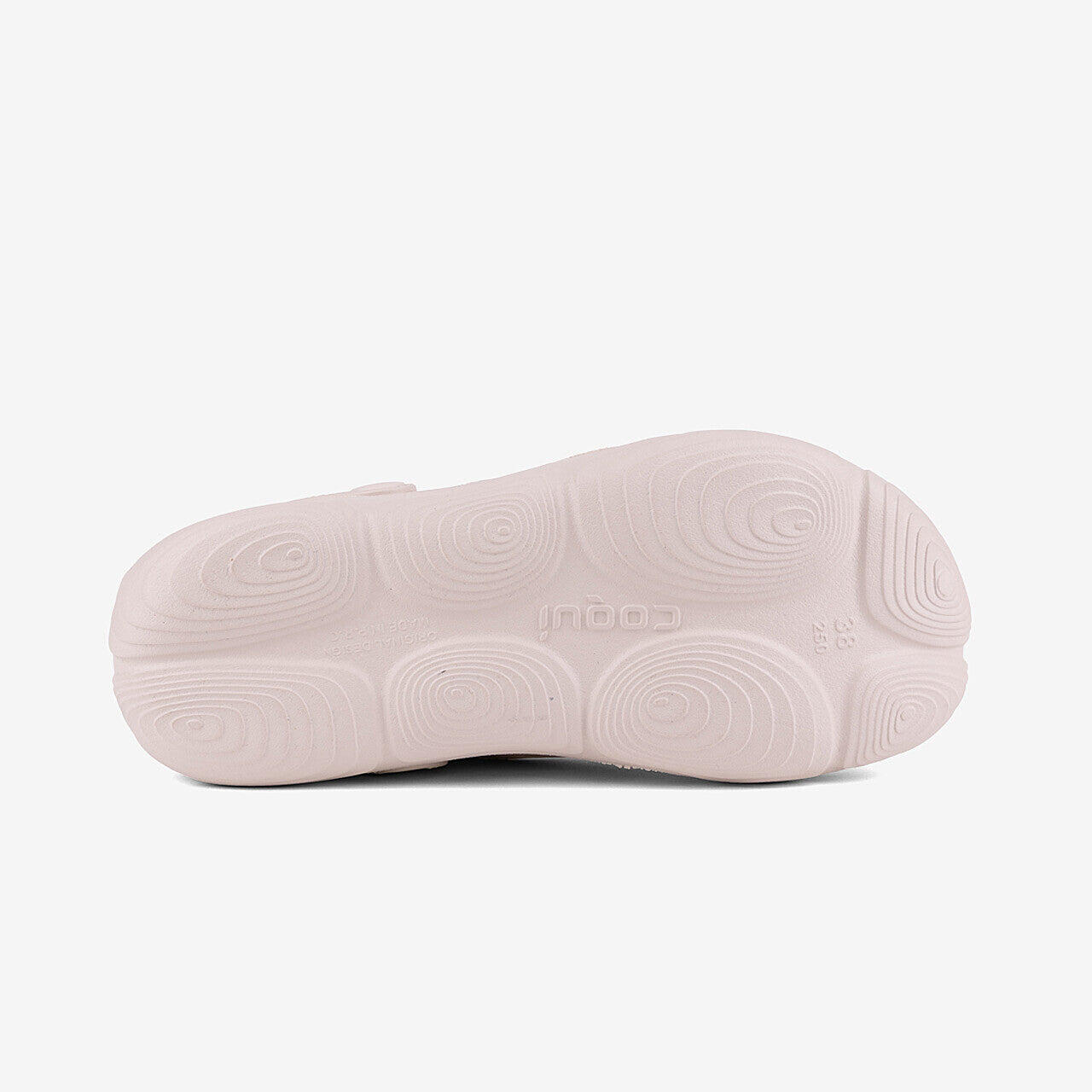 Zuecos mujer Coqui Hill beige, correa en talón 5/5