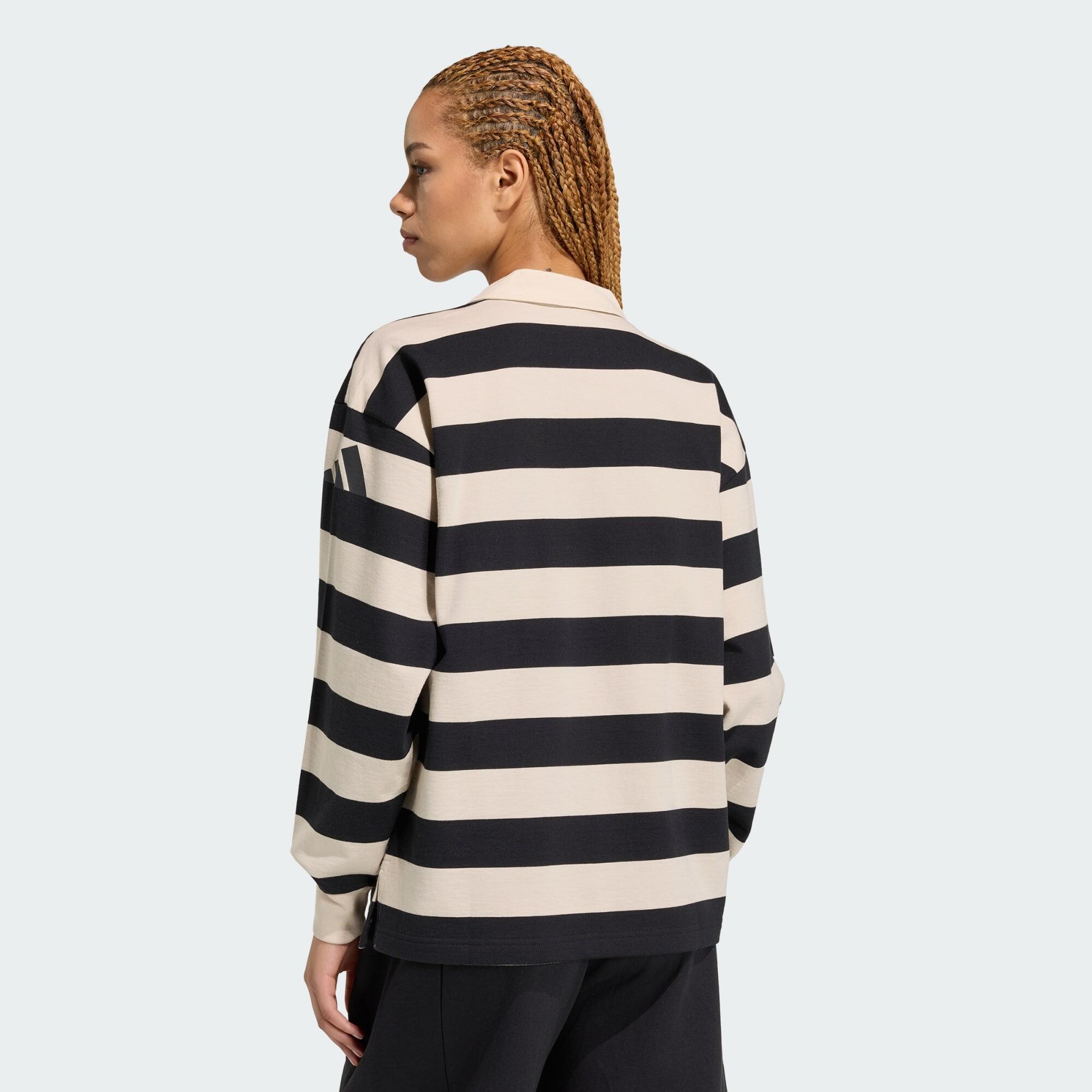 Essentials Contemporary French Terry Polo met Lange Mouwen 3/5