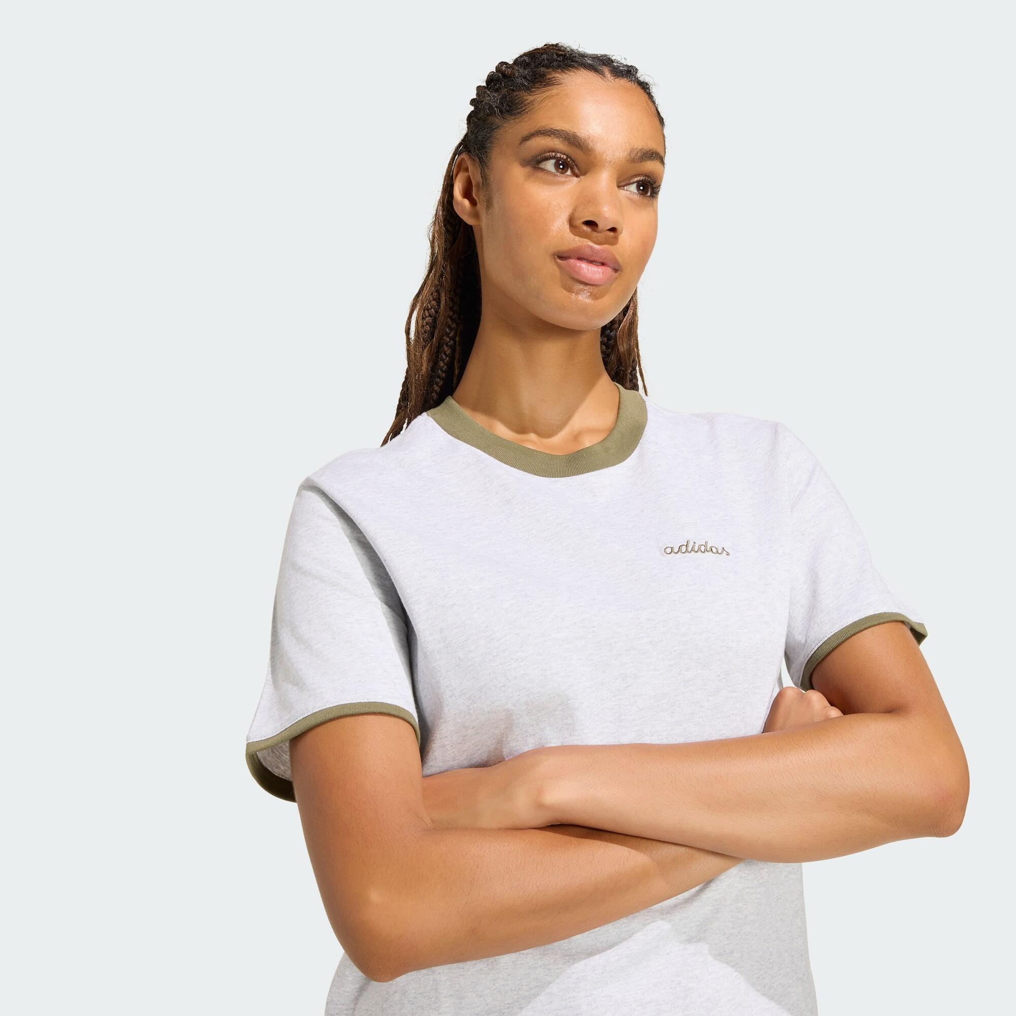 Seasonal Essentials Colorpop T-Shirt mit aufgestickter Grafik 4/5