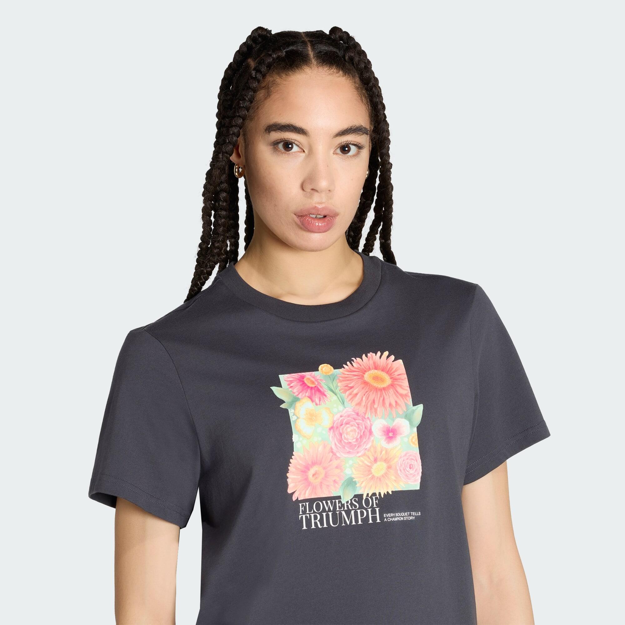 T-SHIRT GRAPHIQUE AMPLE FLORAL 2 4/6