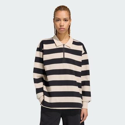 Polo manches longues French terry contemporain Essentials