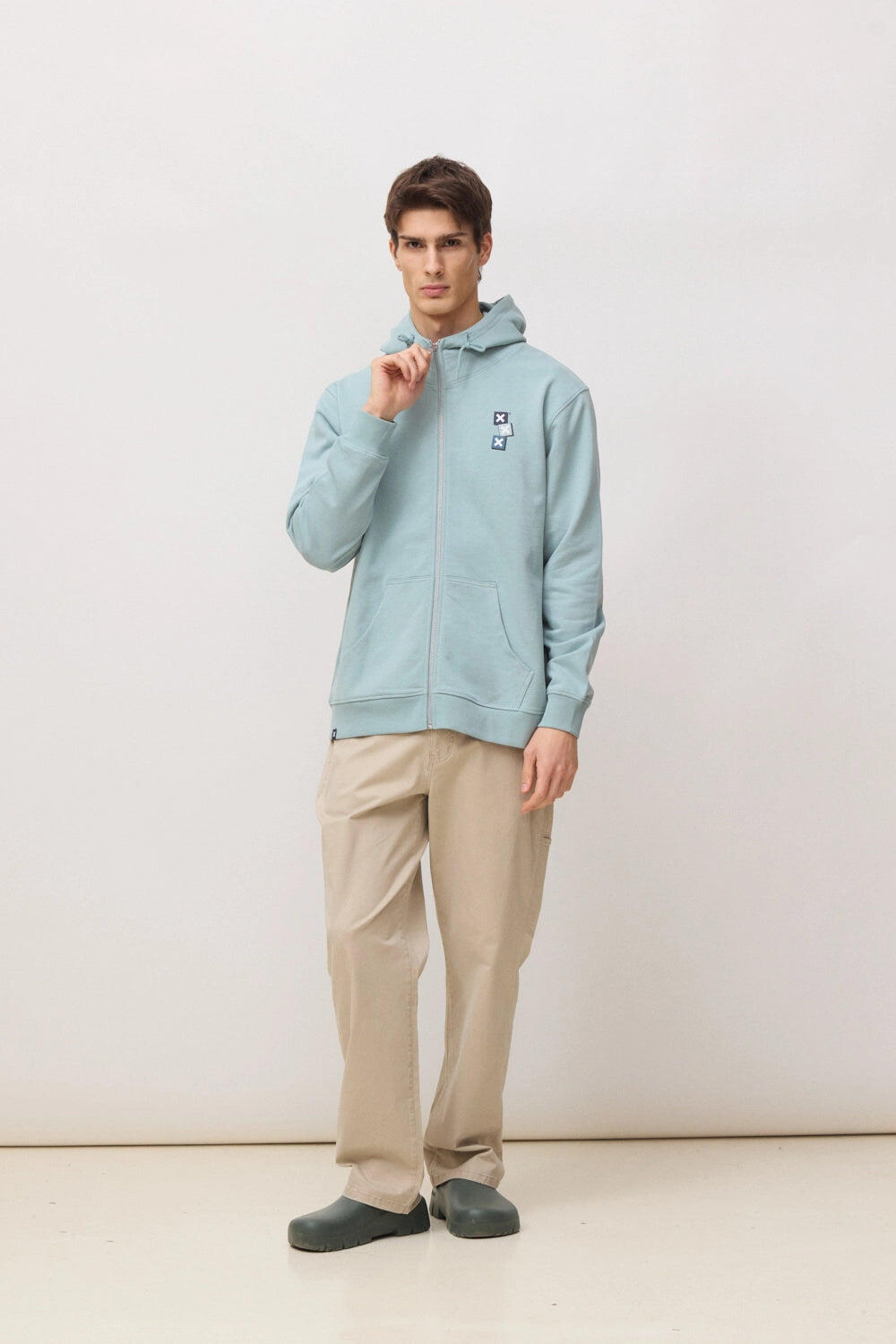 Sudadera con Capucha Blue Banana Mist de Algodón 100% Orgánico 3/7