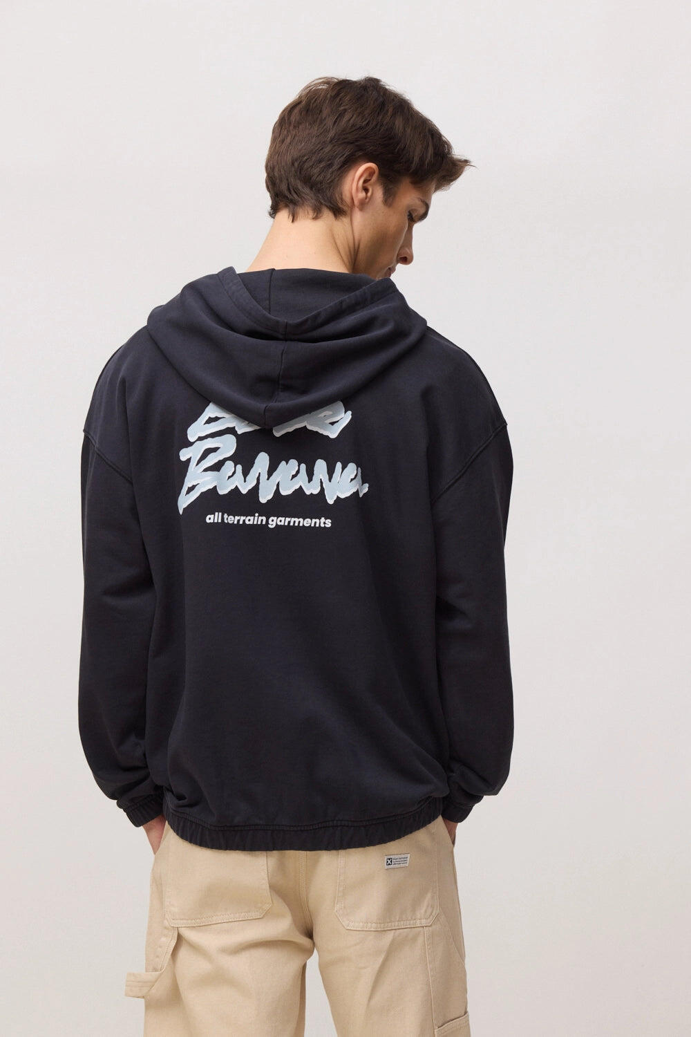 Sudadera con Capucha Blue Banana Negra de Algodón 100% Orgánico 2/7