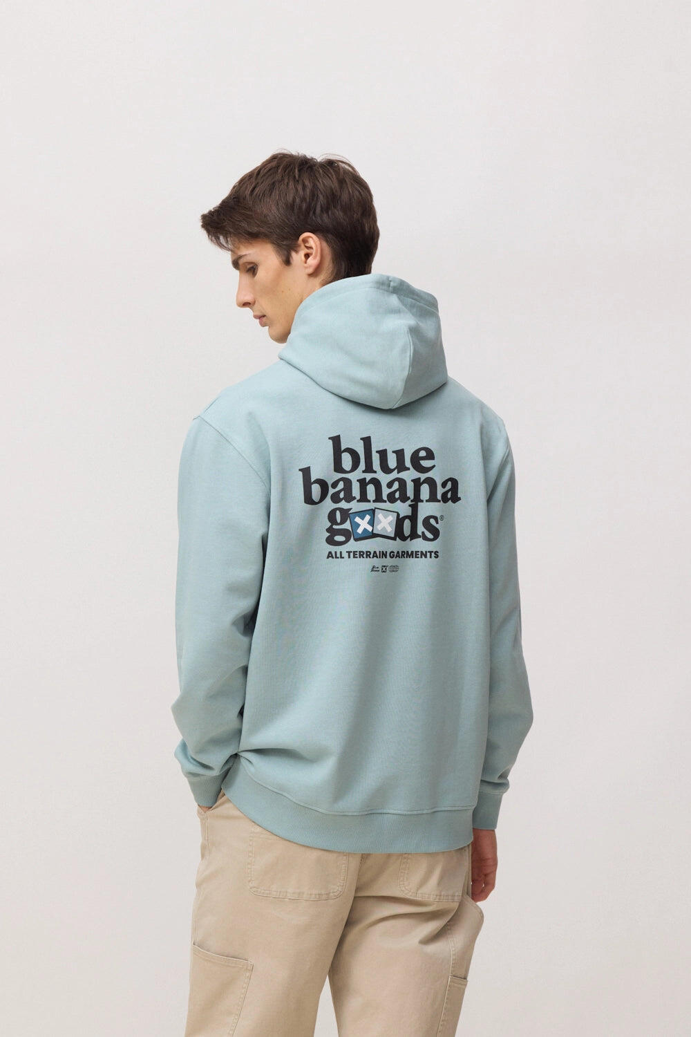 Sudadera con Capucha Blue Banana Mist de Algodón 100% Orgánico 2/7
