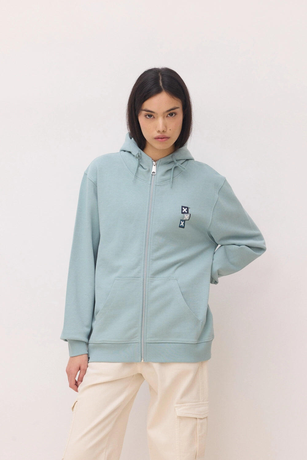 Sudadera con Capucha Blue Banana Mist de Algodón 100% Orgánico 4/7