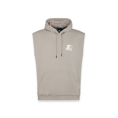 Gilet con cappuccio Iconic Starter TAUPE