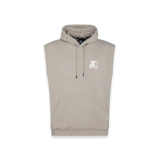 Gilet con cappuccio Iconic Starter TAUPE