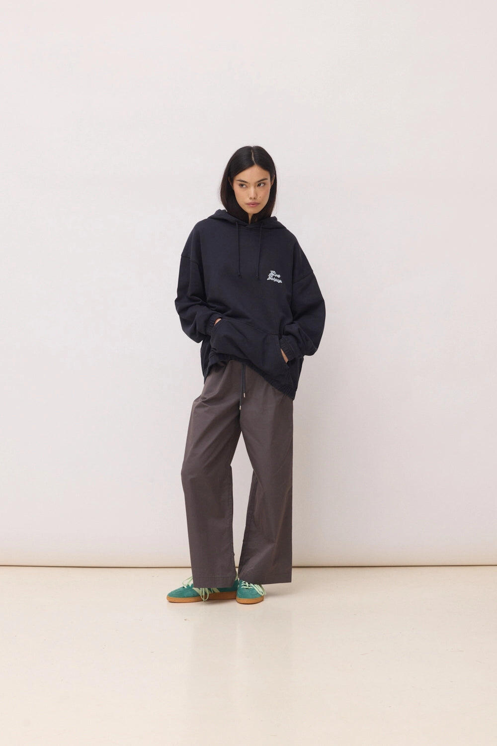 Sudadera con Capucha Blue Banana Negra de Algodón 100% Orgánico 6/7