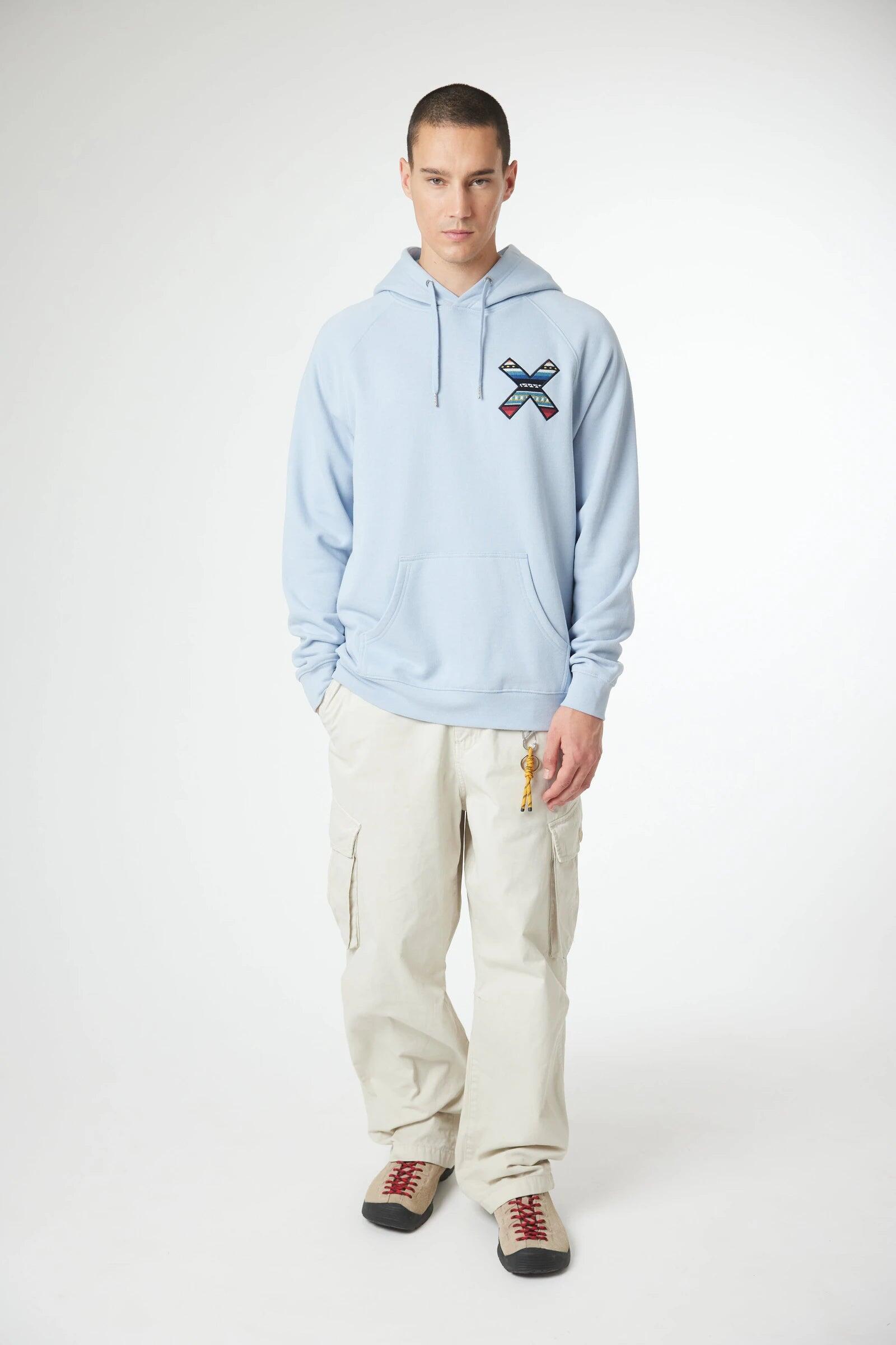 Sudadera con Capucha Blue Banana Ice Blue de Algodón 100% Orgánico 3/7