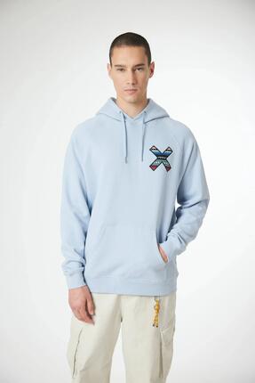 Sudadera con Capucha Blue Banana Ice Blue de Algodón 100% Orgánico