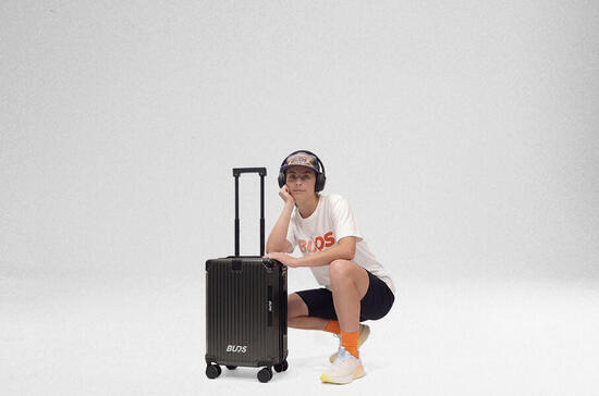 Valigia rigida da viaggio con rotelle - piccola