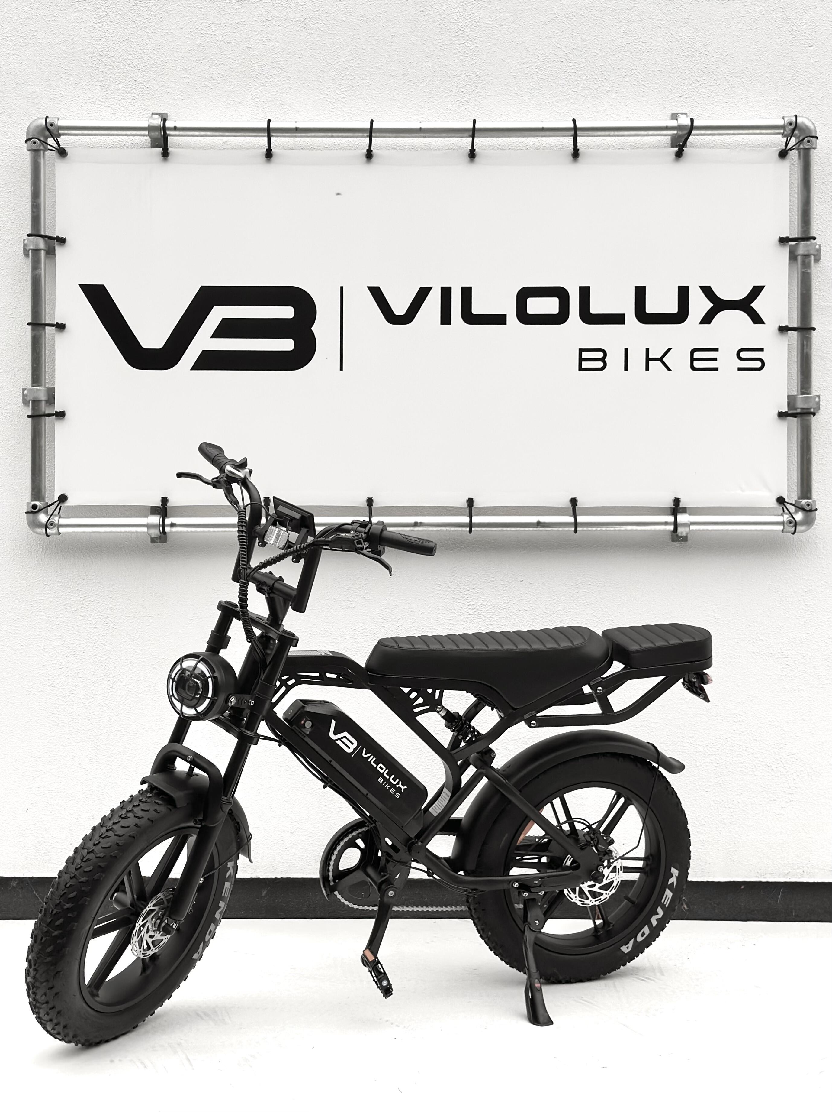 Fatbike V20 PRO met achterzitje - ZWART - Rijklaar geleverd 2/3