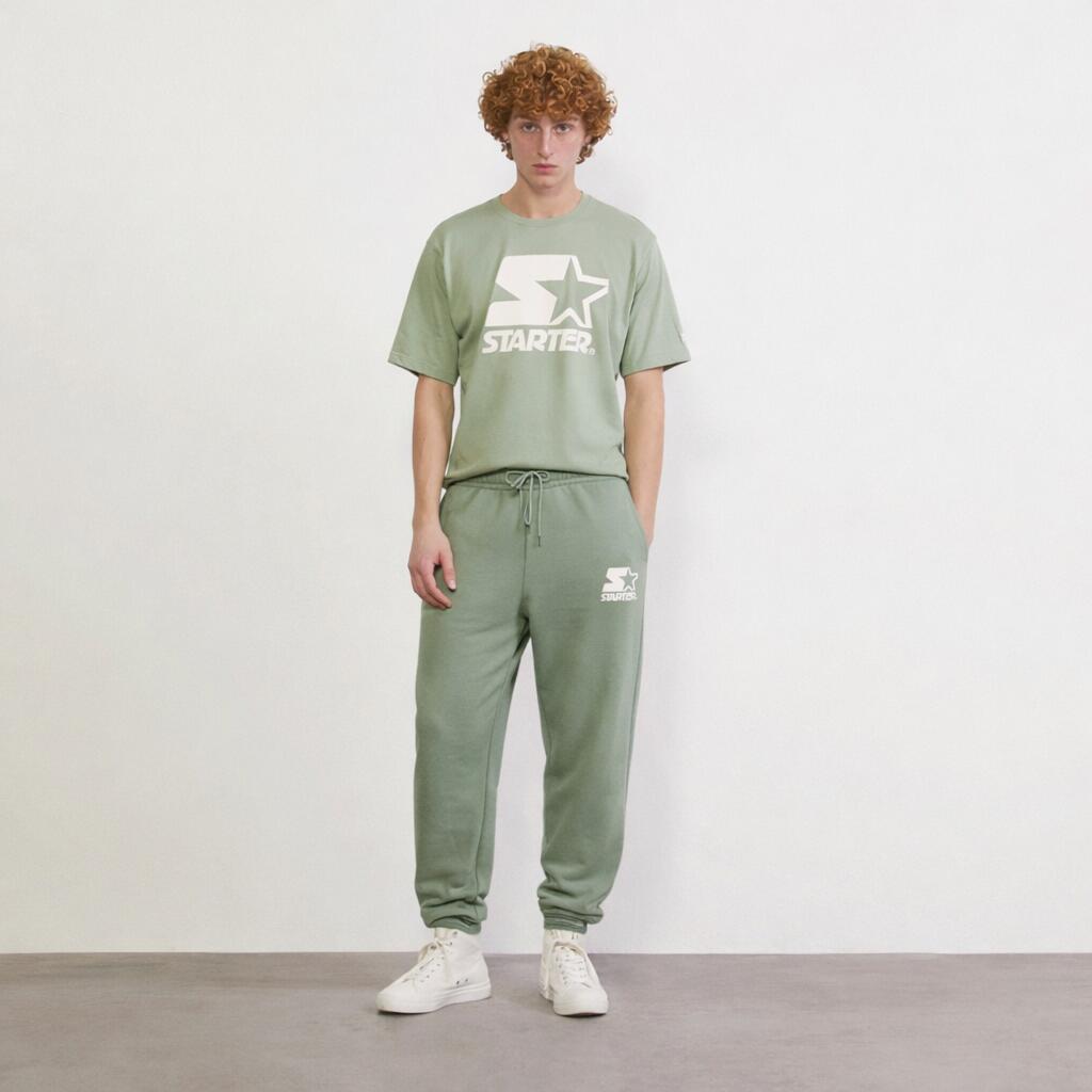 Pantaloni da uomo jogger Iconic VERDE POLVERE 4/4