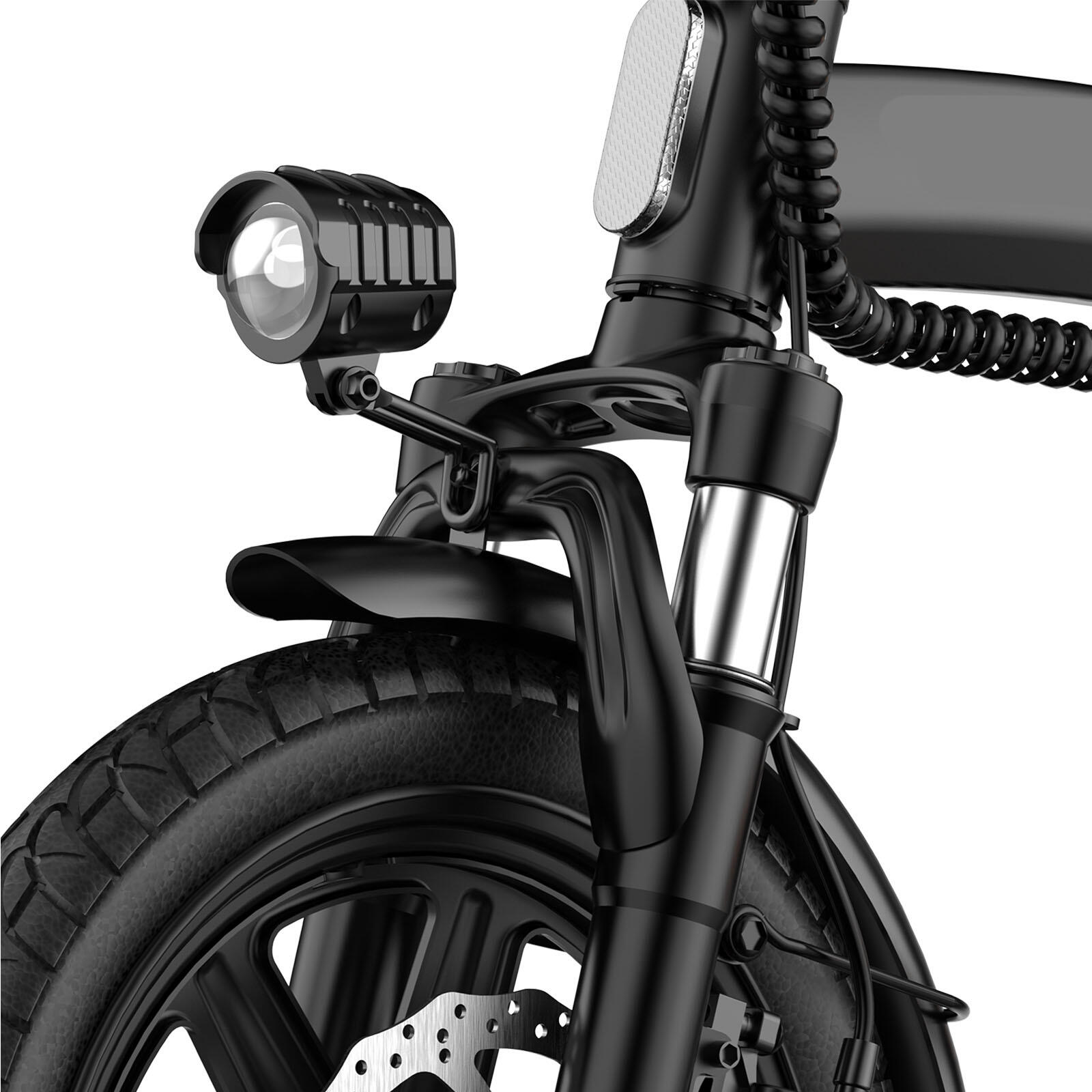 Vélo électrique portable URLIFE F1L à double suspension et pneus de 14 pouces 6/7