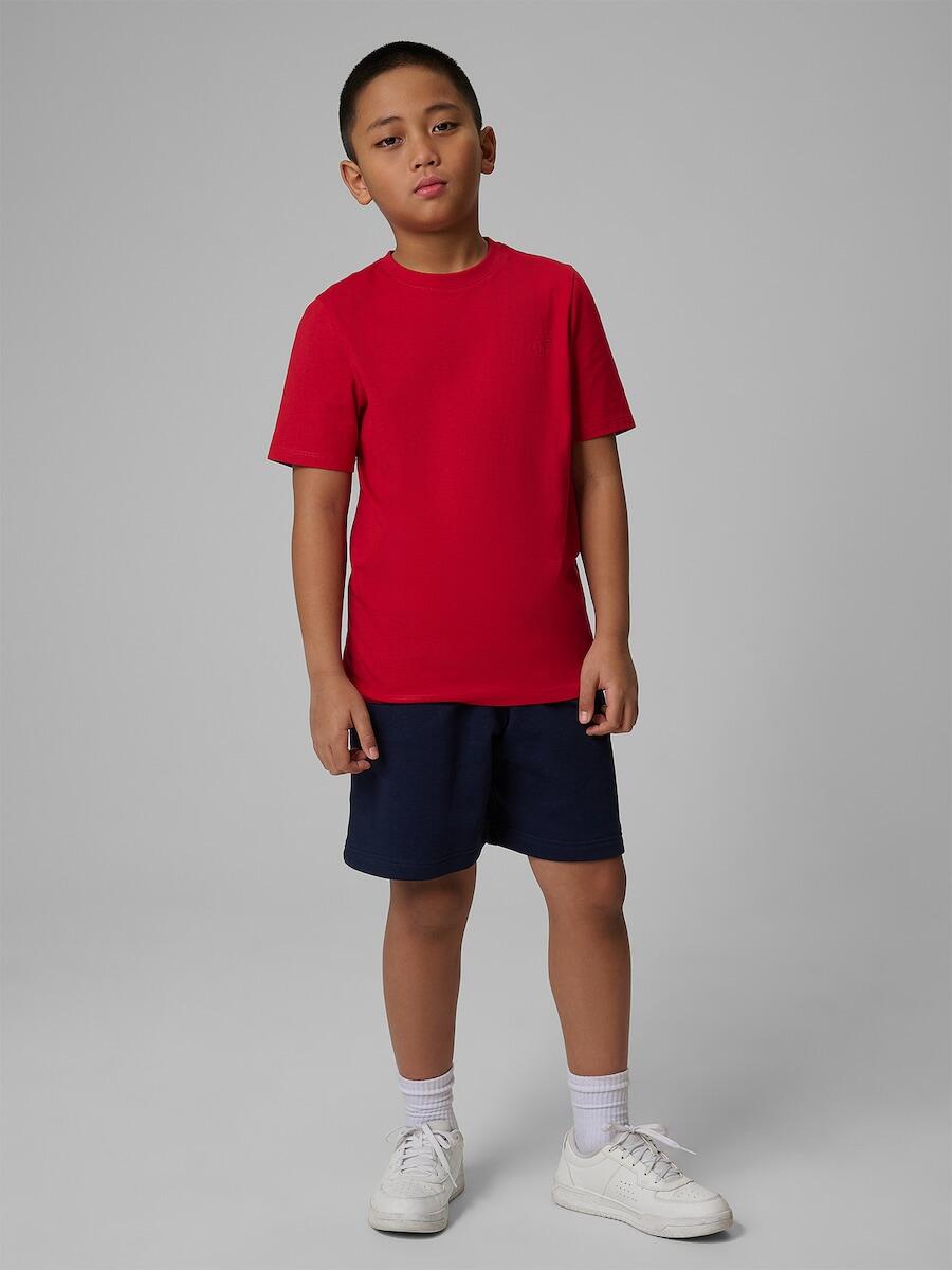 T-shirt regular gładki chłopięcy 4F 4FJRSS26TTSHM3598 3/6