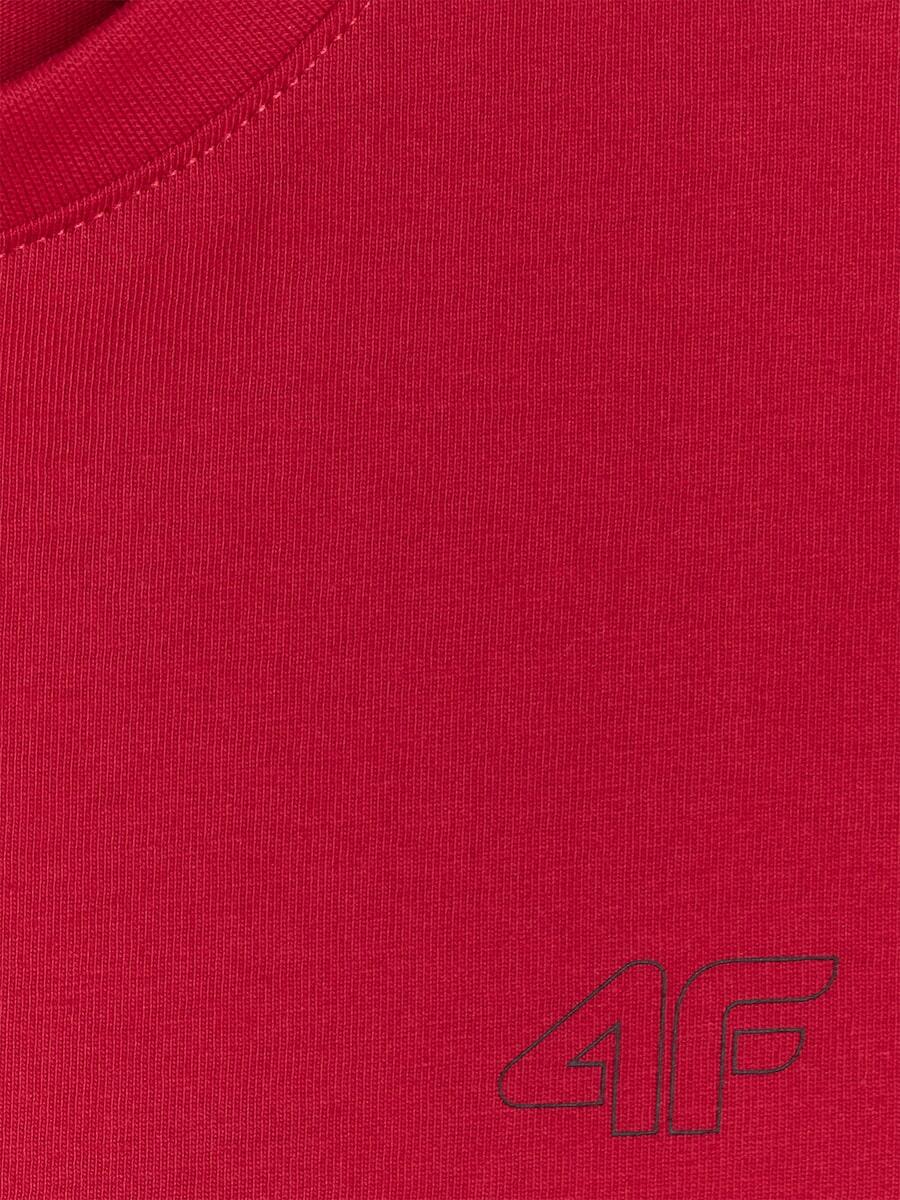 T-shirt regular gładki chłopięcy 4F 4FJRSS26TTSHM3598 5/6