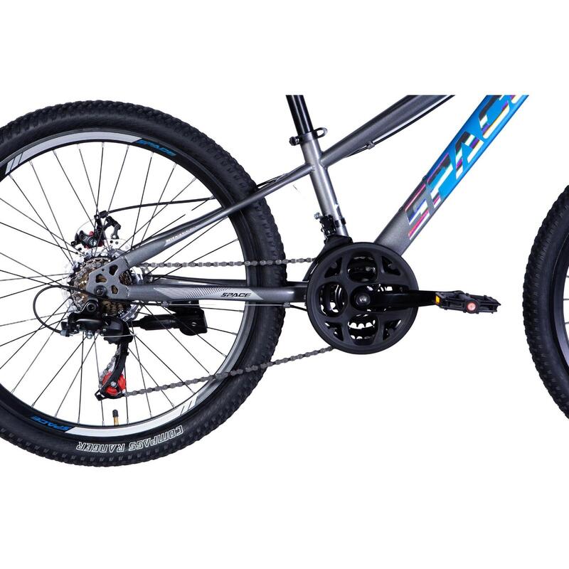 Dětské kolo Mars, 24", 130–160 cm, 21 rychlostí, modro-šedé
