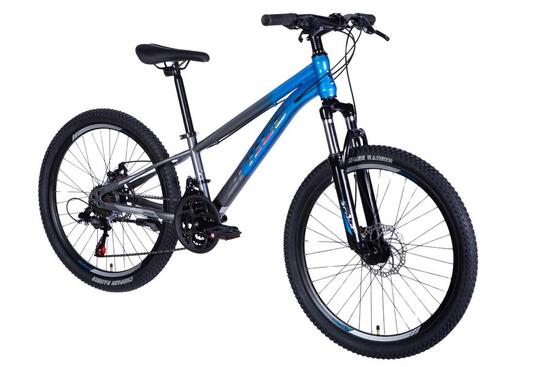 Bicicletta da bambino Mars 24" 130–160 cm 21 velocità blu/grigia