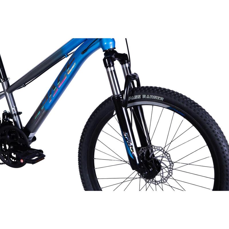 Dětské kolo Mars, 24", 130–160 cm, 21 rychlostí, modro-šedé