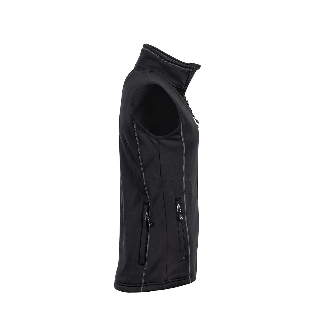 Powerfleece-Weste für Damen in Schwarz 2/3