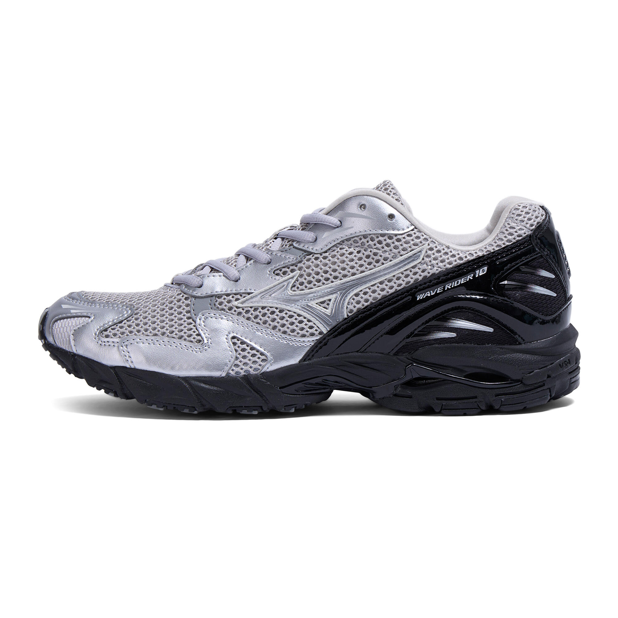 Mizuno Wave Rider 10 Harbor Mist Silver Black 4/4