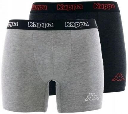 Boxers Kappa 2-pack gris foncé et gris clair L