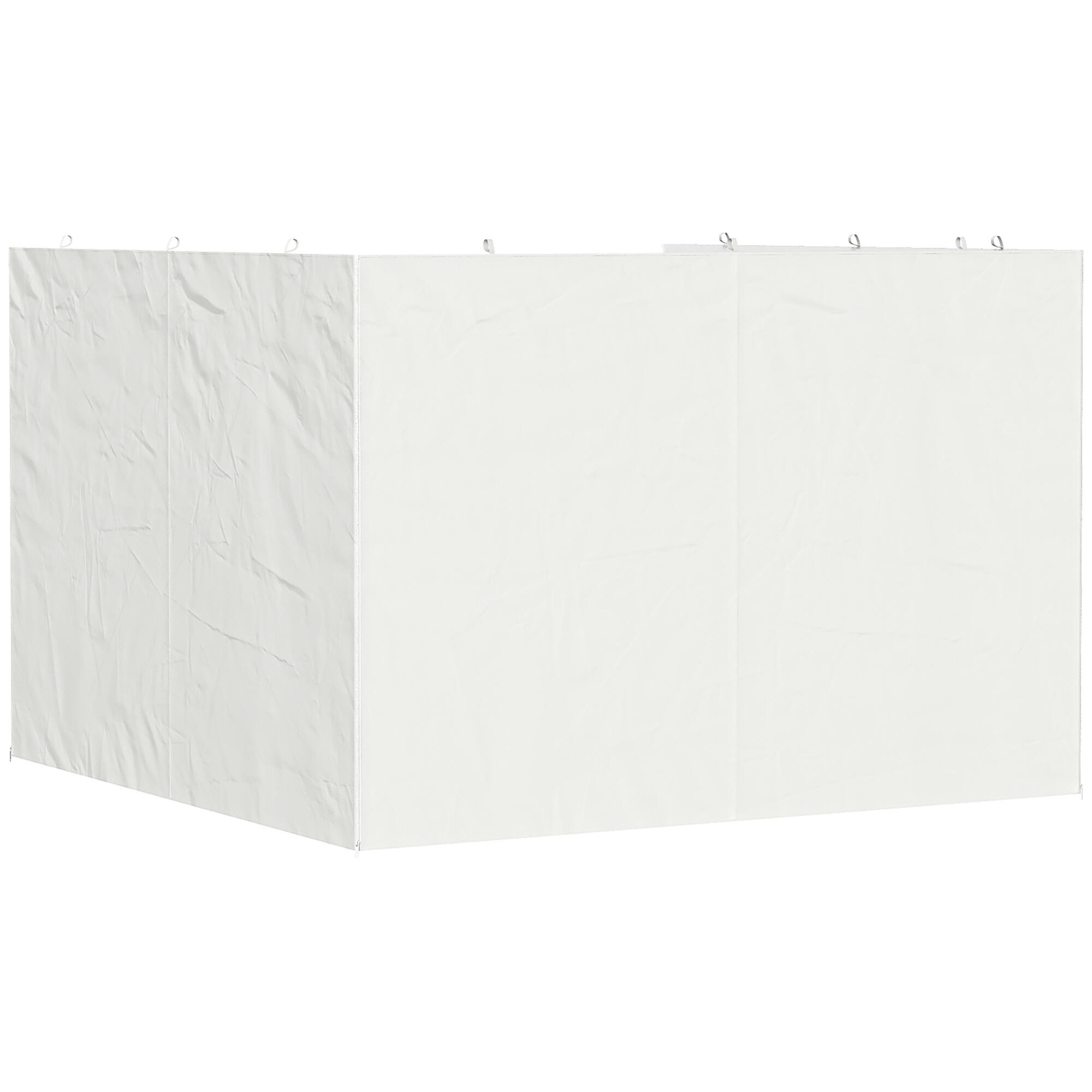 Paredes Laterais Gazebo Outsunny Branco 5/5