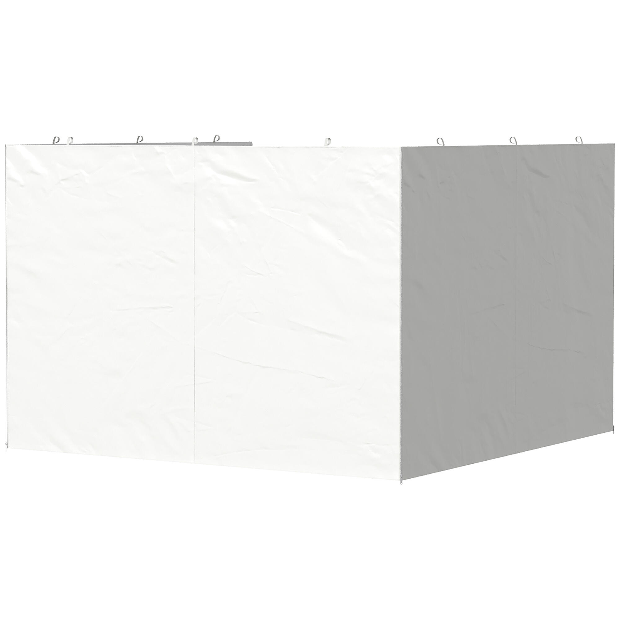 Paredes Laterais Gazebo Outsunny Branco 4/5